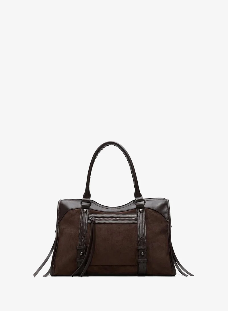 Call it Spring Elliza Ladies Brown Satchel Bag