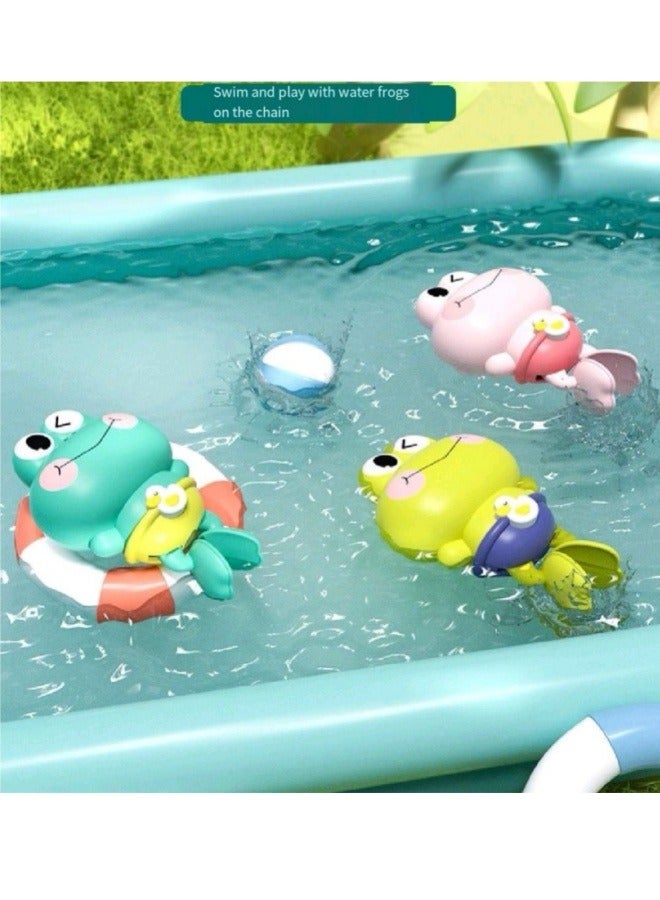 Clockwork Swimming Frog Clockwork Cartoon Toys Kids Bathroom Bath Toys  - Image 2