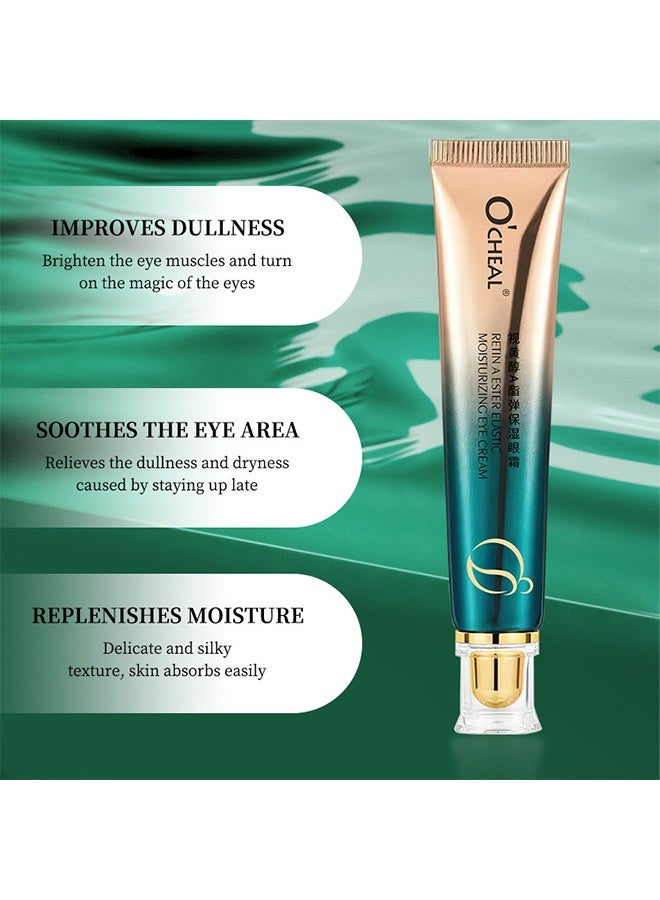 OCHEAL Retin A Ester Elastic Moisturizing Eye Cream - Daily Eye Wrinkle Cream Eye Cream With Vitamin and Retinol Complex Brightening Anti Aging Line Smoothing Skin Care - Image 2
