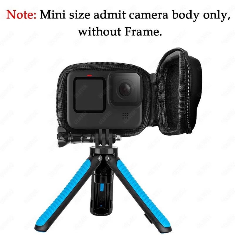 ULBTER Mini Storage Bag Case for GoPro Hero 13 12 11 10 9 8 Black + Hero13 Hero12 Hero11 Hero10 Hero9 Hero8 Rubber Lens Cap Cover, Carrying Boxes Accessory for Go pro [2+1 Pack] - Image 3