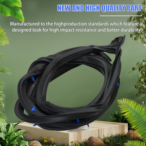 Anlseiod Front Door Weatherstrip Moulding Seal Rubber for Civic Sedan 2012 2013 2014 2015 Left and Right Side Door Weatherstrip Front Left Opening Seal Stripping Replaces#‎72350-TR3-A01 - Image 3