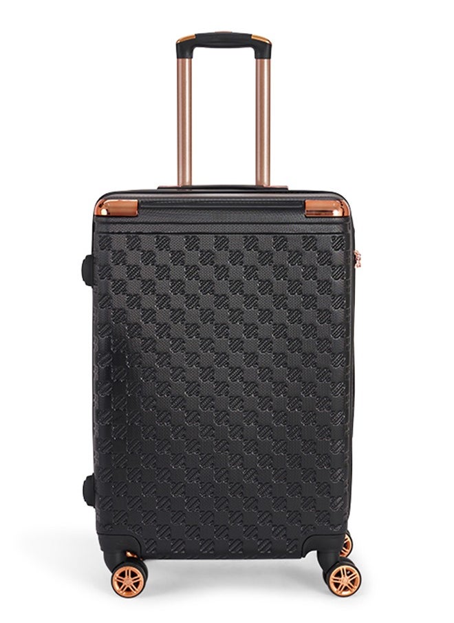 طقم شنط سفر مكون من 6 حقائب أمتعة لون أسود بمقاس 32"/28"/24"/20"/15"/12 انش