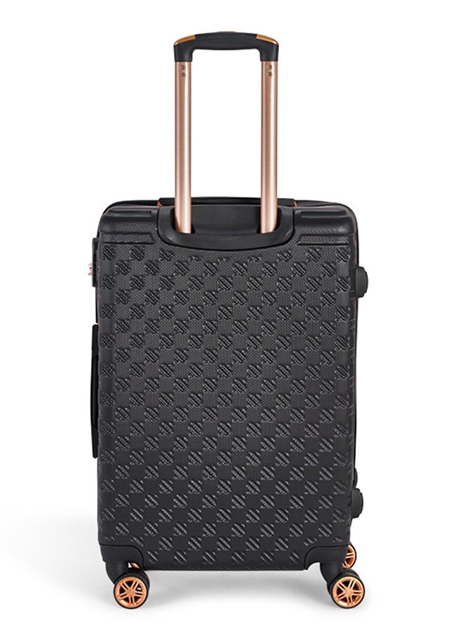 طقم شنط سفر مكون من 6 حقائب أمتعة لون أسود بمقاس 32"/28"/24"/20"/15"/12 انش
