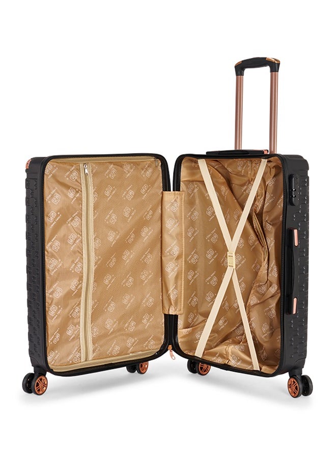 طقم شنط سفر مكون من 6 حقائب أمتعة لون أسود بمقاس 32"/28"/24"/20"/15"/12 انش