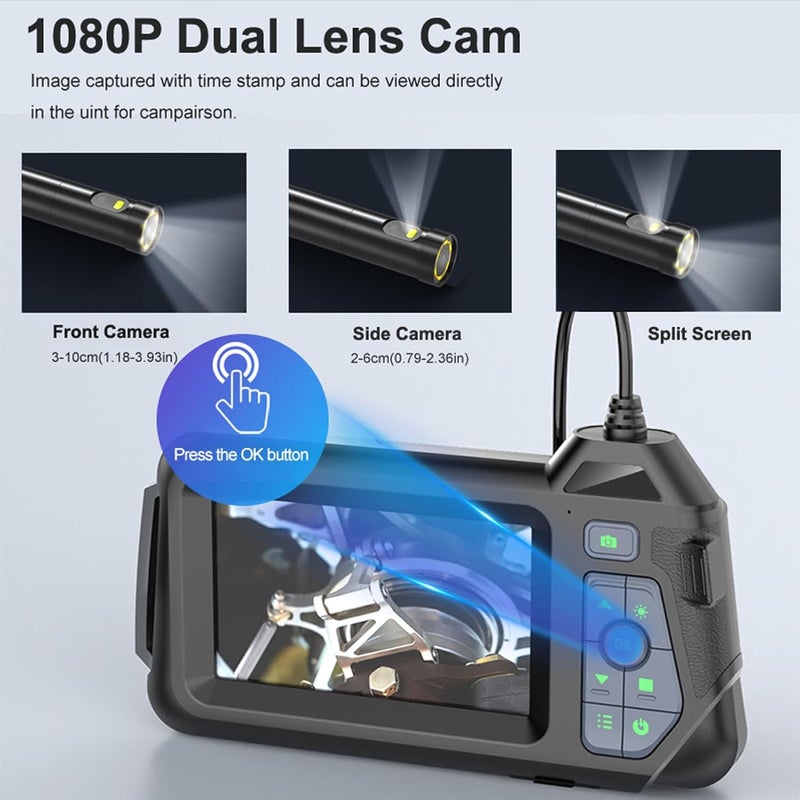 Borescope Camera, 1080P IP67 ABS Length 16.4 for Car Repair - Image 3