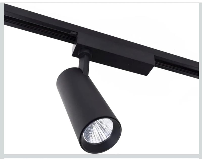SpotTrack Light - Warm Lighting - Aluminum Body - Hanging - Indoor (Home, Office, Shop, Exhibition, Gallery) - 10W Black - Image 1