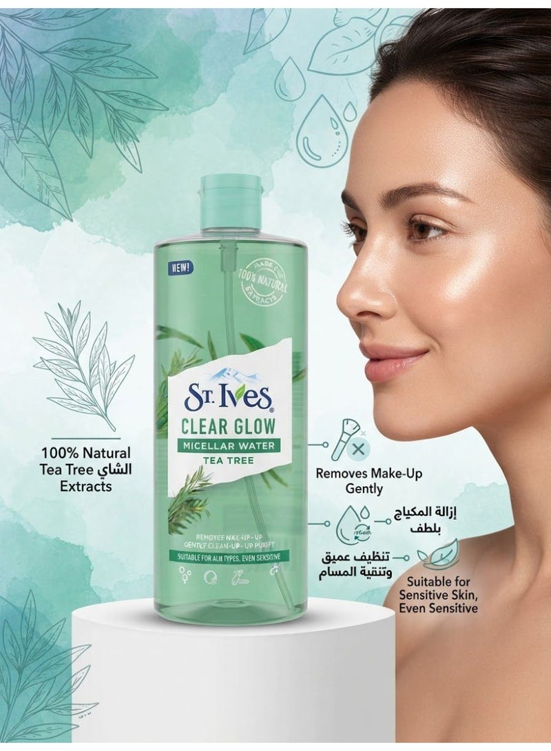 St. lves Clear Glow Micellar Water Fresh Radiance with Green Tea - 400ml - Image 2