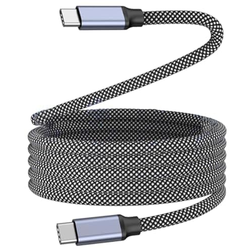 Sounce Type-C to Type-C 65W Ultra-Fast Charging & Sync Cable 3.1A Data Transfer Durable Nylon Braided USB C to USB-C Cord for Smartphones, Tablets, MacBooks & Devices 1 Meter (Black) - Image 1