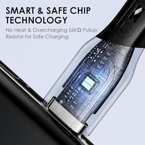Sounce Type-C to Type-C 65W Ultra-Fast Charging & Sync Cable 3.1A Data Transfer Durable Nylon Braided USB C to USB-C Cord for Smartphones, Tablets, MacBooks & Devices 1 Meter (Black) - Image 2