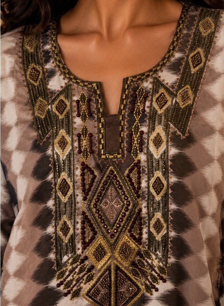 Comfort Jalabiya with Intricate Embroidery for Women - Image 3