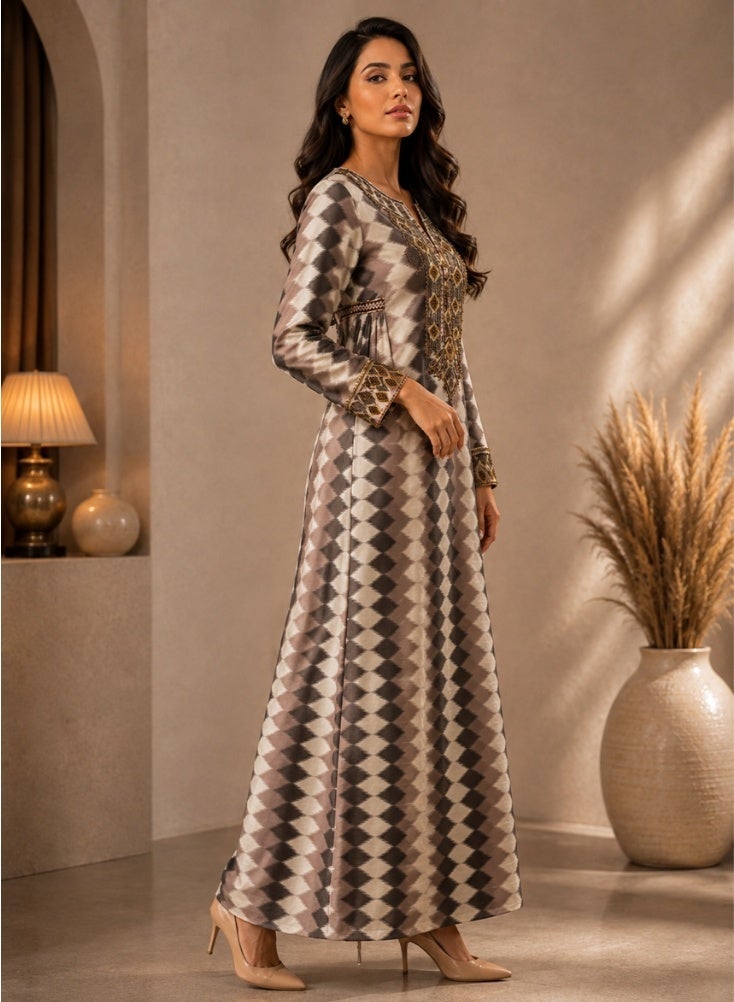 Comfort Jalabiya with Intricate Embroidery for Women - Image 2