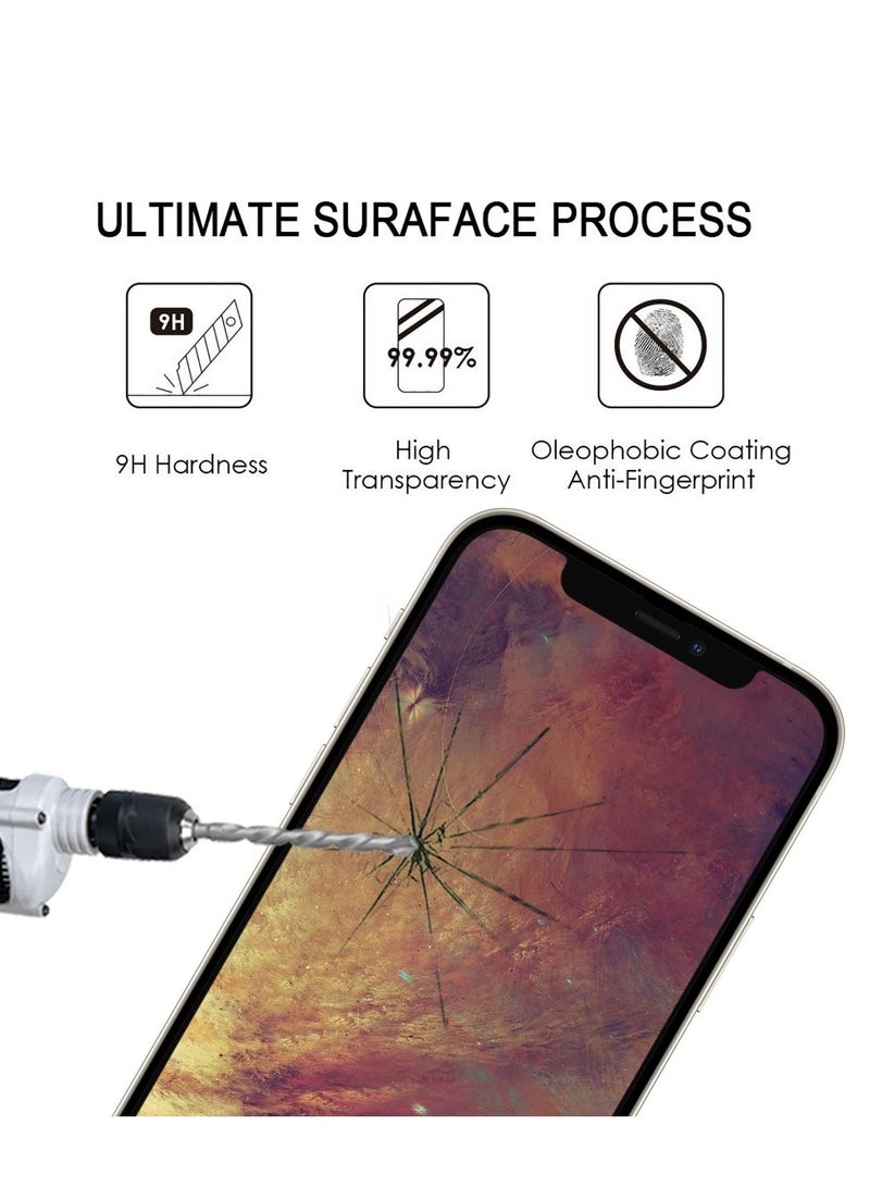 BORTONY Tempered Glass Screen Protector (14 Pro Max) Film Full Coverage Edge to Edge Case Friendly 9D Screen Protector For Apple iPhone 14 Pro Max 6.7'' Clear/BLACK - Image 5