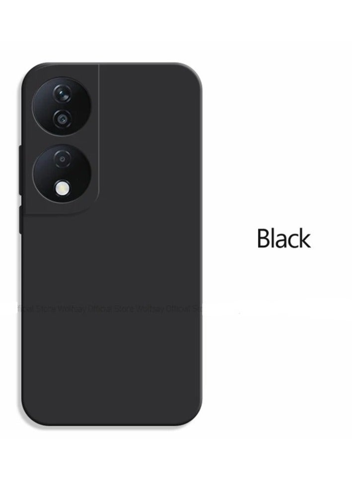 Honor X7b Case Soft Flexible Slim Fit TPU Back Cover Matt Black Protective Case with Camera Protection Designed for Honor X7b - Image 5