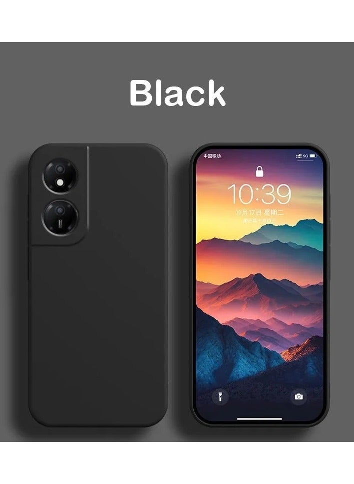 Honor X7b Case Soft Flexible Slim Fit TPU Back Cover Matt Black Protective Case with Camera Protection Designed for Honor X7b - Image 3