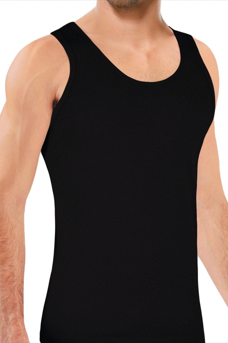 KYC Shopping 12 Pack Economic Black Classic Cotton Strap Premium Undershirt  - Image 2