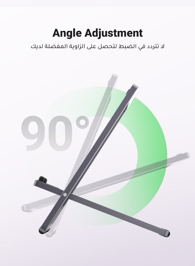 Ugreen Cell Phone Stand, Portable Mobile Phone Holder, Adjustable iPhone Stand For Desk, Foldable View Angle Stand, Stable Alloy Metal Mobile Stand, Compatible With iPhone 16/15, Samsung S24 Series - Image 1