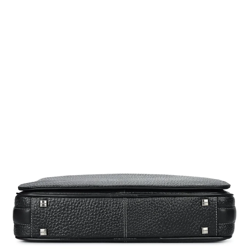 Da Milano  Bub Leather Laptop Bag - Black  | Best Price UAE