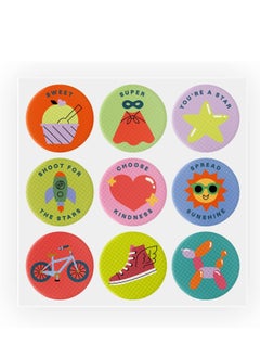 Cliganic Cliganic Mosquito Repellent Stickers (90 Pack) - Positive Vibes Patches for Kids, Natural DEET-Free, Essential Oil Infused  - Image 2