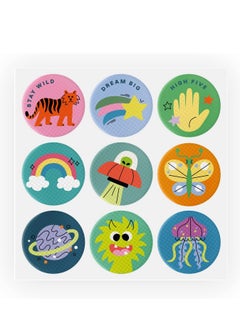 Cliganic Cliganic Mosquito Repellent Stickers (90 Pack) - Positive Vibes Patches for Kids, Natural DEET-Free, Essential Oil Infused  - Image 4