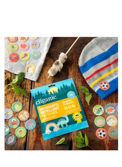Cliganic Cliganic Mosquito Repellent Stickers (90 Pack) - Positive Vibes Patches for Kids, Natural DEET-Free, Essential Oil Infused  - Image 5