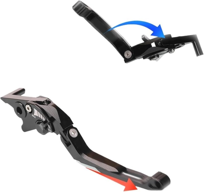 Triumph Trident 660 Adjustable Brake Clutch Levers Aluminum Red 2022 2023 2024 - Image 4