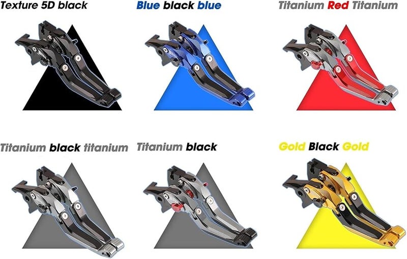 Triumph Trident 660 Adjustable Brake Clutch Levers Aluminum Red 2022 2023 2024 - Image 5