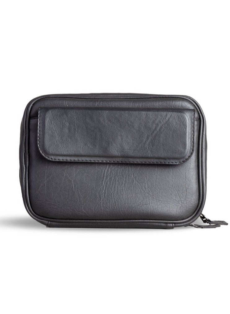 Ar supply AR Pouch by Arij Bags | Small Hand Pouch for Mobile Phones and Accessories, Lightweight Daily Use Design, Main Pocket, 6 Card Slots, Multiple Inner Pockets and Quick Access Outer Pocket (22 × 17 × 5 cm) (Black) - Image 1