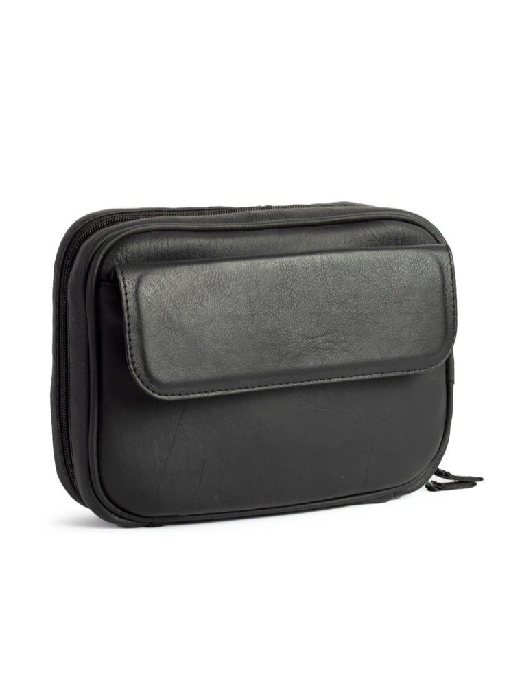 Ar supply AR Pouch by Arij Bags | Small Hand Pouch for Mobile Phones and Accessories, Lightweight Daily Use Design, Main Pocket, 6 Card Slots, Multiple Inner Pockets and Quick Access Outer Pocket (22 × 17 × 5 cm) (Black) - Image 4