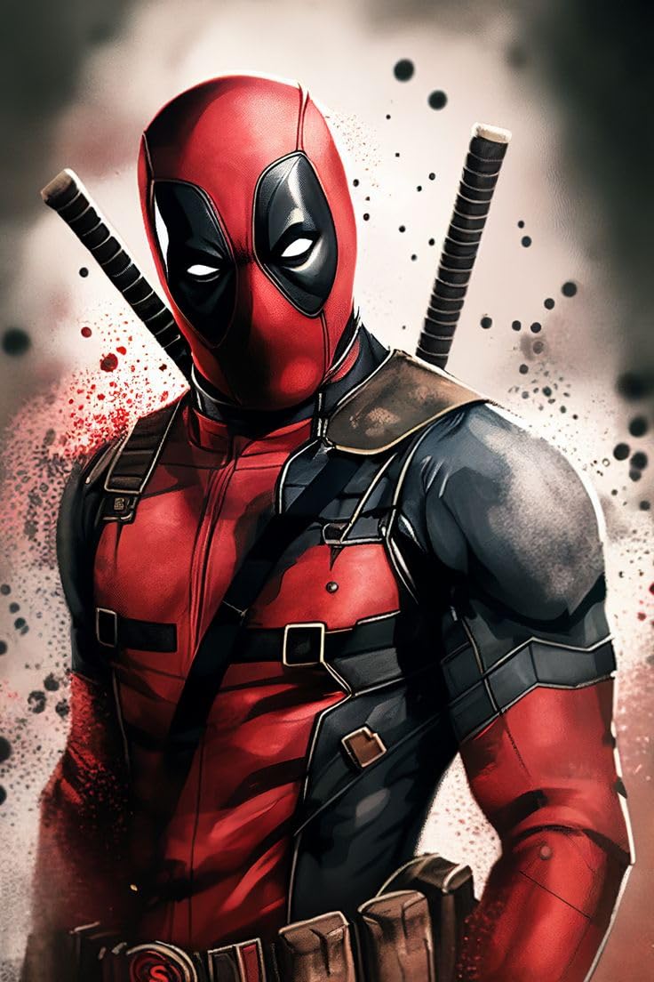 MOMENT PRINTS Deadpool Marvel Superheroes Big Poster - 13x19 Inch, 300 GSM Premium-Quality Print Posters For Fans - Image 1