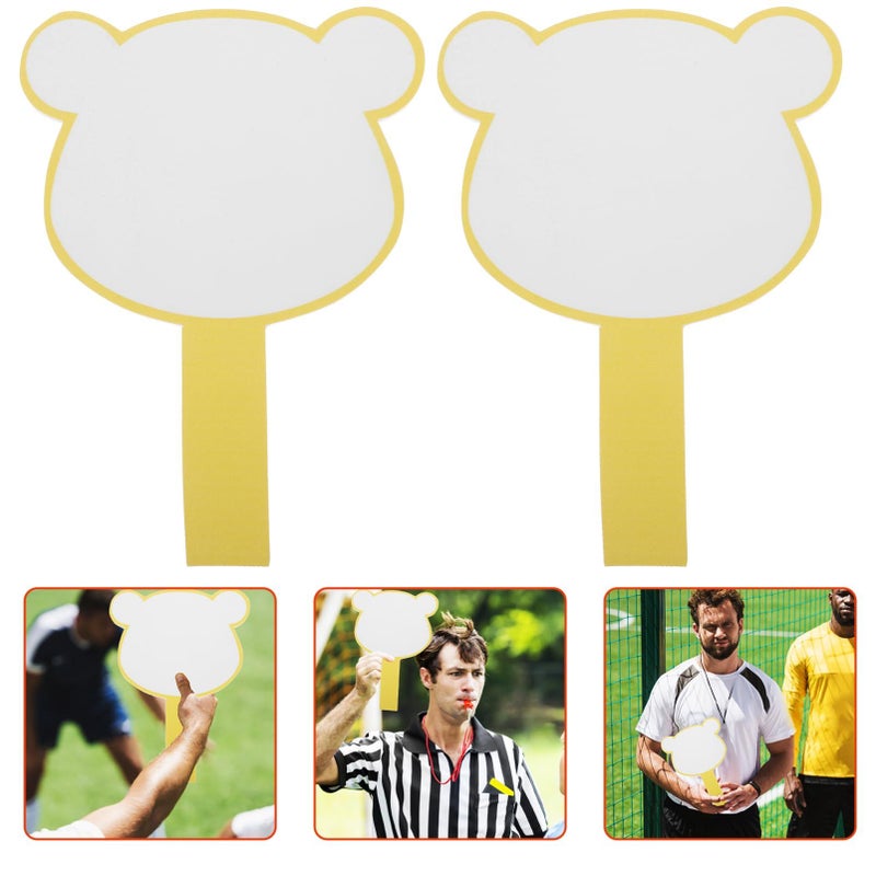 Single Sided PVC Dry Erase Scoreboards Handheld Voting Paddles for Sports Events and Auctions - Image 3