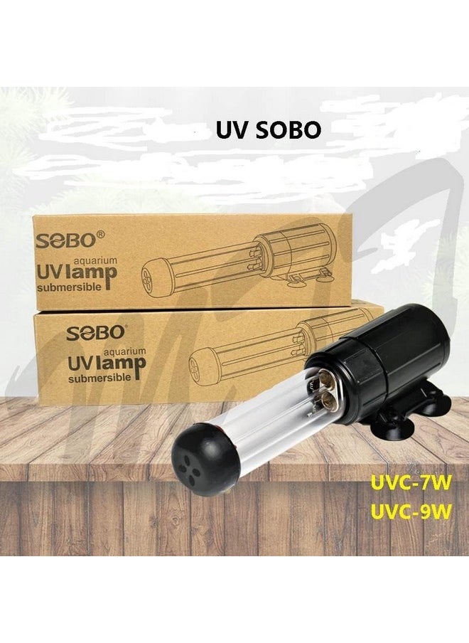 VAYINATO - Sobo Aquarium Submersible UV Lamp for Aquarium Fish Tank | Power : 9W | Suitable for 650-900L Tank - Image 1