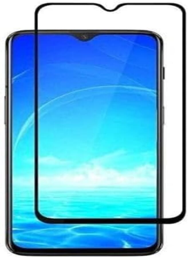 StraTG Oppo A5 / A9 2020 Glass Screen Protector - Crystal Clear Protection for Your Smartphone Display - Black Frame
