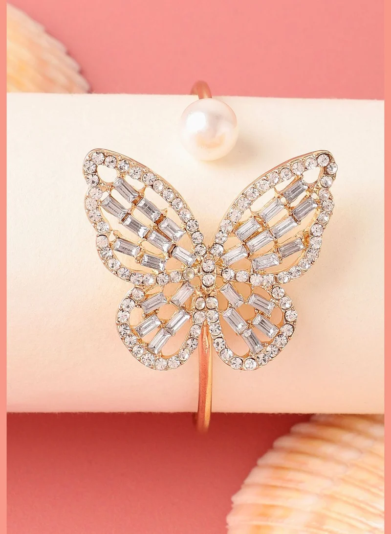 SOHI Gold Plated Designer Stone Casual Bracelet For Women