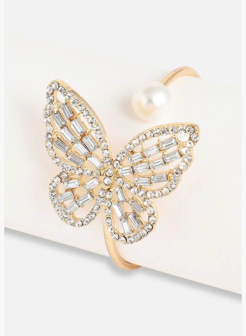 SOHI Gold Plated Designer Stone Casual Bracelet For Women