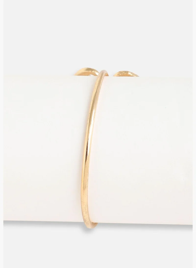SOHI Gold Plated Designer Stone Casual Bracelet For Women