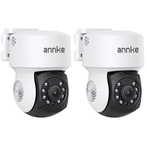 ANNKE 2Pack 1080P 2MP AHD CCTV Home Surveillance Dome Wired PT Camera with 350° pan and 90° tilt, 100ft IR Night Vision, IP65 Weatherproof Security Add–On Cam for Outdoor, Wide Compatibility - APT200 - Image 1