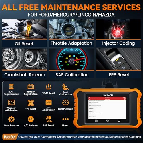 LAUNCH X431 Creader Elite 2.0 Ford OBD2 Scanner, 2025 Bi-Directional Scan Tool for Ford/Lincoln/Mercury/Mazda, Full System,All Resets,ECU Coding,AUTO VIN,Lifetime Free Update - Image 4