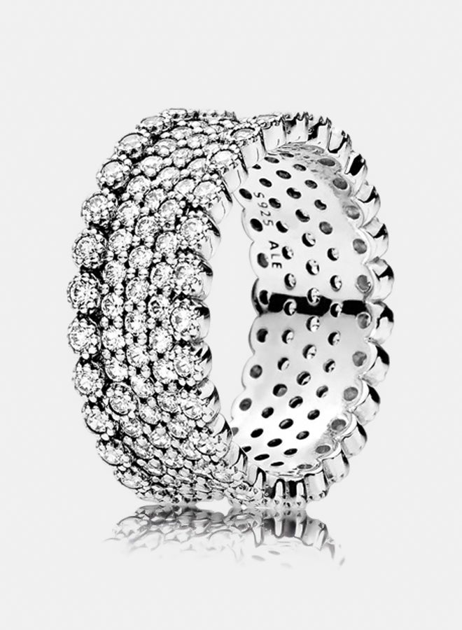 PANDORA Silver Ring with Clear Cubic Zirconia