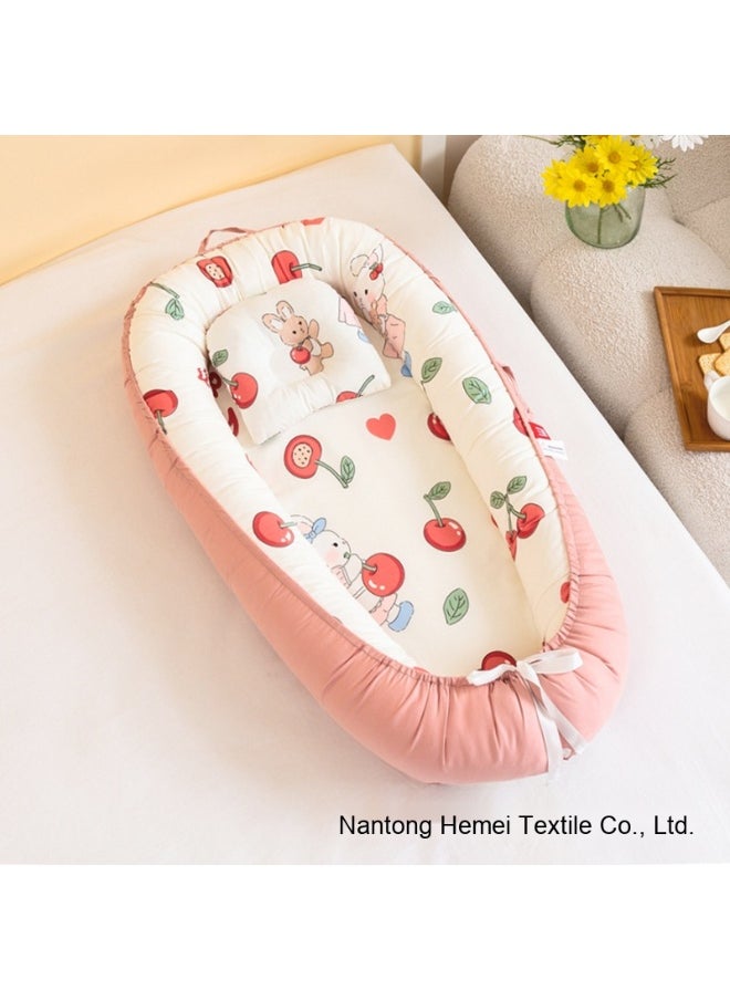Generic Portable Washable Baby Nest Bed - Anti-Pressure Crib for Infants 