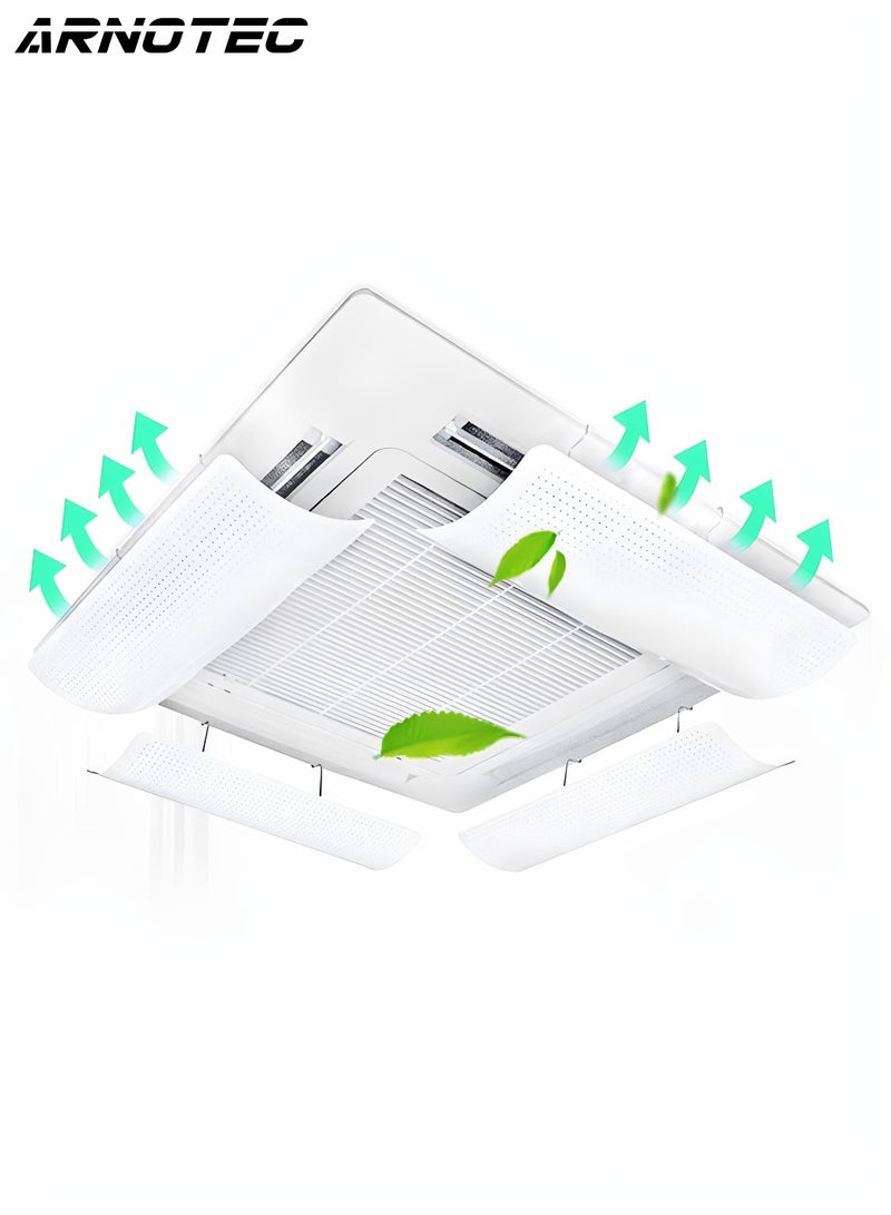 ARNOTEC Air Conditioner Wind Deflector (1 Piece), 180° Adjustable AC Cover for Wall-Mounted Units, Honeycomb Vent Design, No Drilling, ABS Material, Prevent Direct Blowing – Office, Home, Restaurant  - Image 1