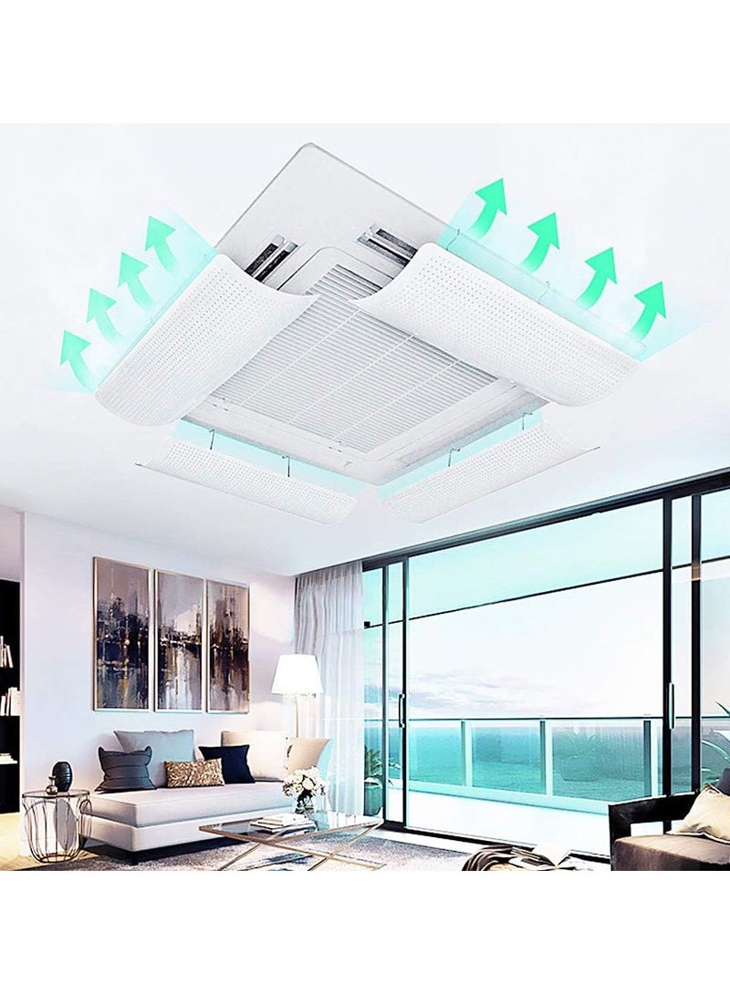 ARNOTEC Air Conditioner Wind Deflector (1 Piece), 180° Adjustable AC Cover for Wall-Mounted Units, Honeycomb Vent Design, No Drilling, ABS Material, Prevent Direct Blowing – Office, Home, Restaurant  - Image 4