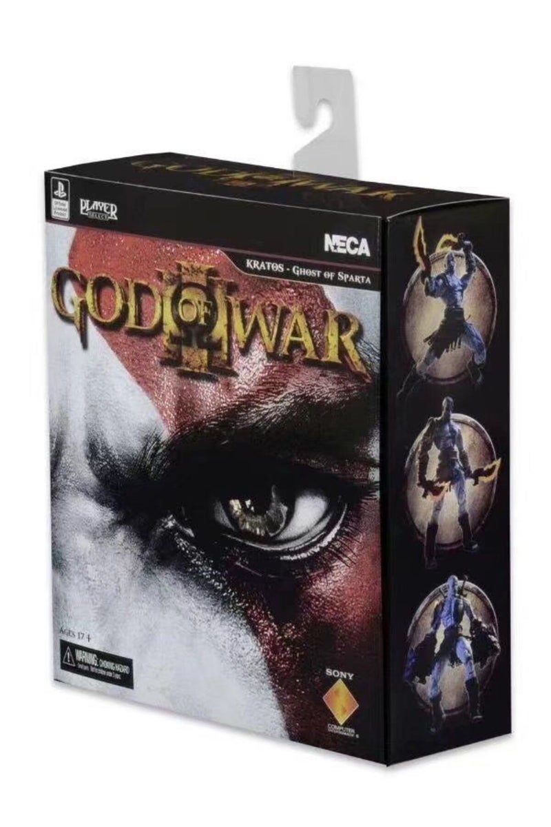 مجسم كريتوس من لعبة God of War Ultimate من إنتاج شركة NECA، بطول 18 سم، مصنوع من الفينيل، مناسب لمجموعة ألعاب الفيديو.