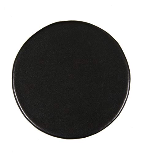 Dacasso Bonded Leather Coaster, Black (A1471) - Image 1