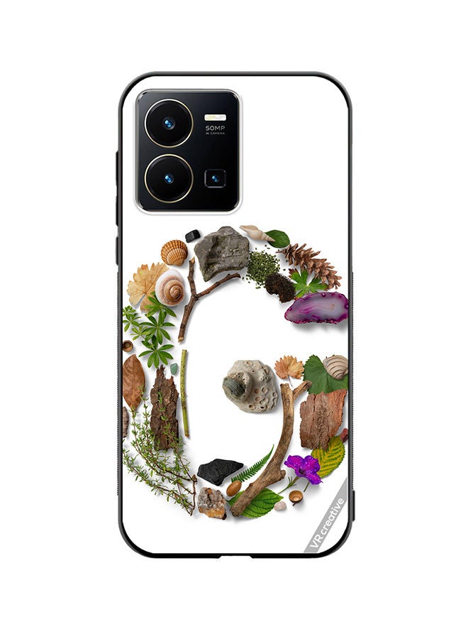 Protective Case Cover For Vivo Y35 Alphabet G Design Multicolour
