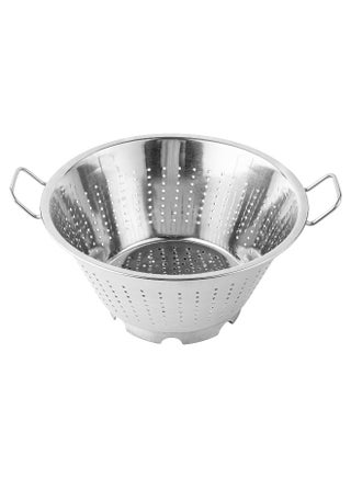 Met Lux 17 Inch x 14 Inch x 8.5 Inch Colander, 1 European Style Kitchen Colander - With Handles, Raised Base, Silver Stainless Steel Pasta Strainer, For Pasta, Produce, And Vegetables - pzsku/Z6C6AD1ACA0FAF2ECBF13Z/45/1748264234/5233f144-1a53-40a9-80d4-99e508aff498