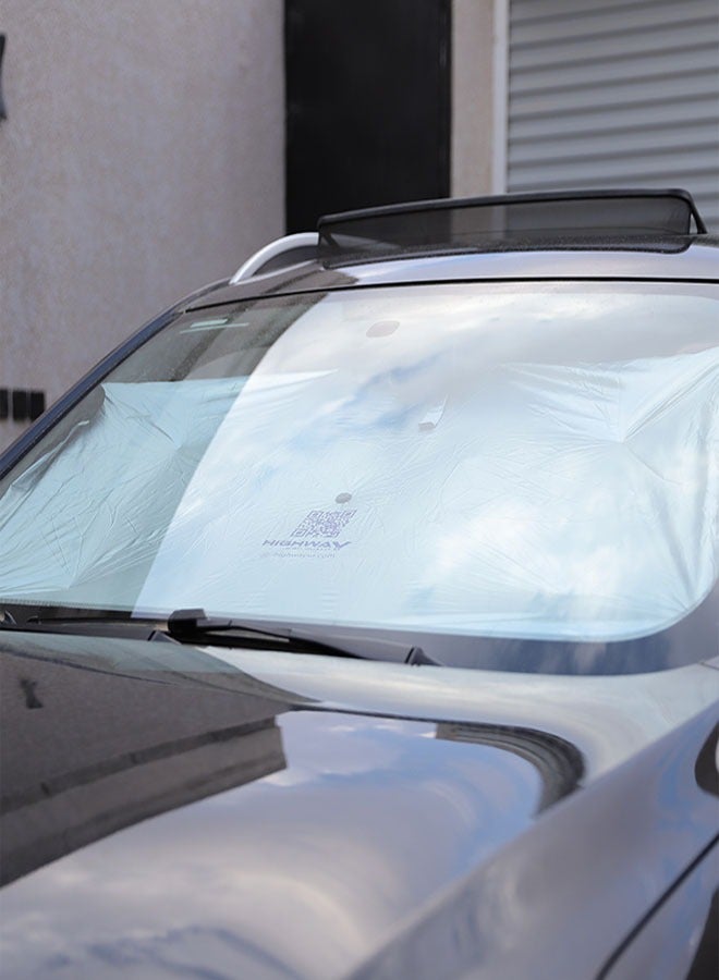HIGHWAY Foldable Car Windshield Sun Shade - Image 2