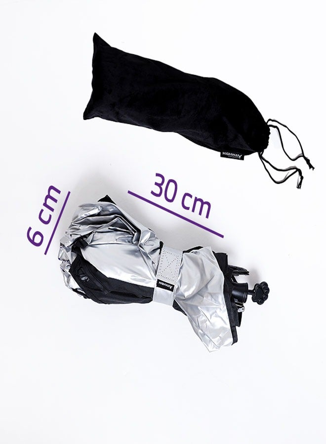 HIGHWAY Foldable Car Windshield Sun Shade - Image 4