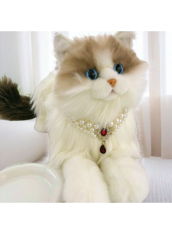 Innoshine Pet Pearl Necklace for cats and small dogs  Adjustable  Pets Collar perfect For Kitten and puppies Gemstone Crystal  Diamond Jewelry Necklace for pets Wedding & Party - Image 4