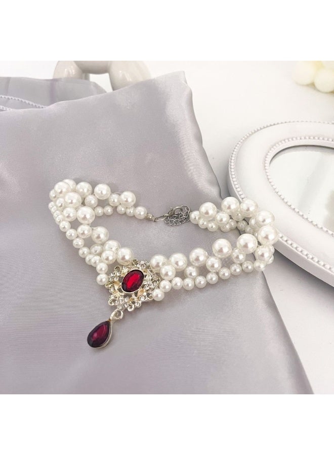 Innoshine Pet Pearl Necklace for cats and small dogs  Adjustable  Pets Collar perfect For Kitten and puppies Gemstone Crystal  Diamond Jewelry Necklace for pets Wedding & Party - Image 5