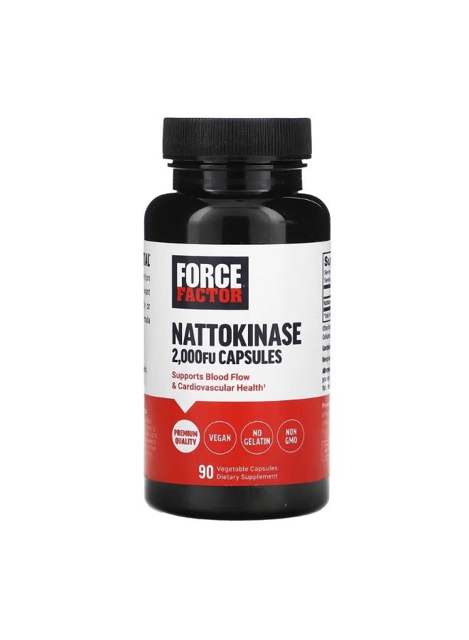 فوريس فاكتور Nattokinase 2000 FU 90 Vegetable Capsules - Image 1